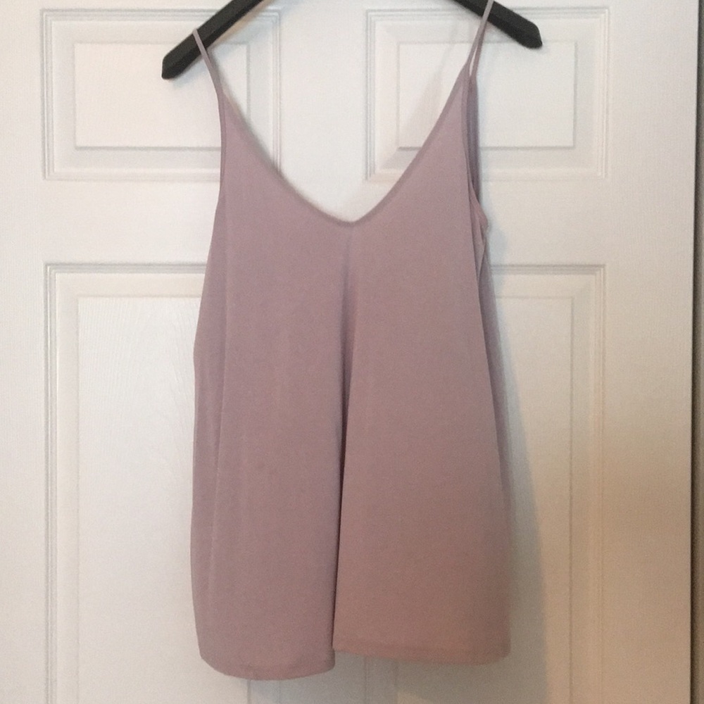Soft lavender spaghetti strap tank top